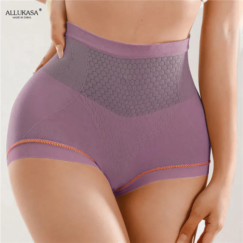 High Waist Women Panties Flat Belly Shaping Briefs Breathable Mesh Transparent Knickers Tummy Hip Lift Underpants