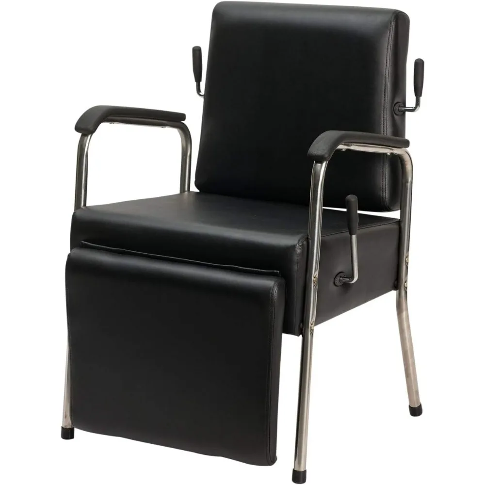 

al Salon Shampoo Chair - Lever Controlled Reclining Chair with Kick-Out Leg Rest for Hair Stylists and Barber Shops