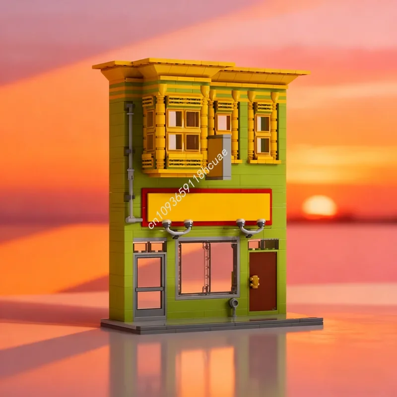 

495pcs MOC Bob s Burgers Modulared Model Building blocks Christmas gift Construction DIY idea toys Education Brick Kids Birthday