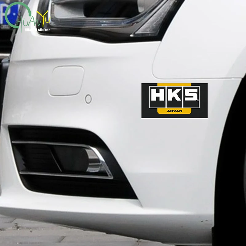 HKS modified car advanced car jdm reflective car stickers door and body stickers scratch and cover the rear glass sticker