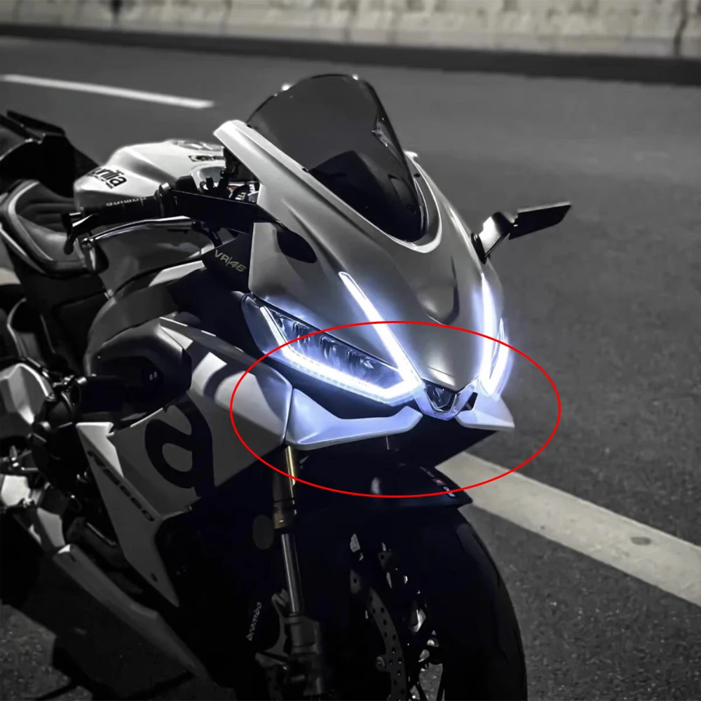 Cubierta de ala de viento para labio delantero de motocicleta, carenado aerodinámico de cono, Winglets RS660 2024 para Aprilia RS 660 2021 2022 2023 2024