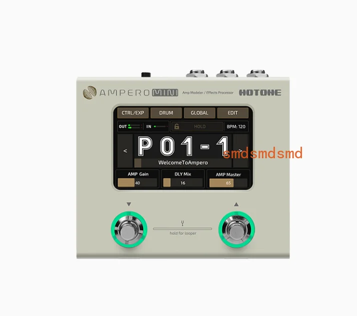 mini ultra compact amp modeler & effects processor with the dual-core digital signal processing platform