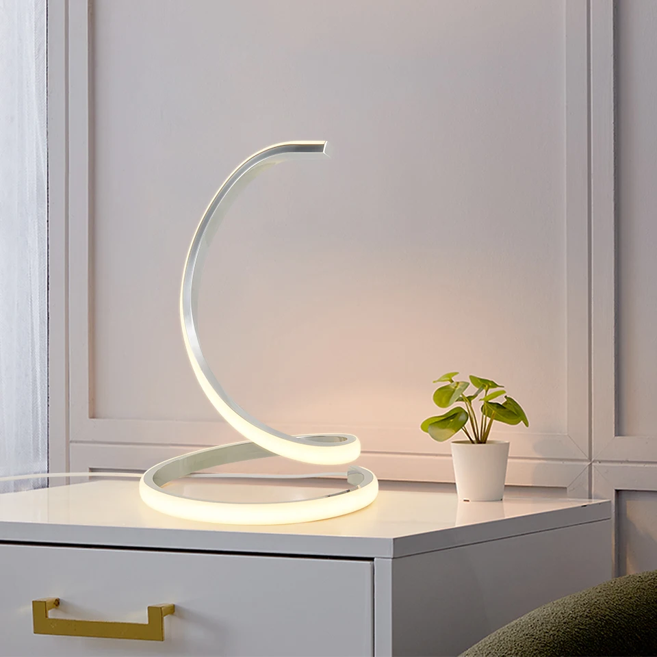 LED Desk Lamp, Modern, Simple And Creative Home, Bedroom, Bedside, Living Room, Three Color Touch Three Segment Adjustable Light