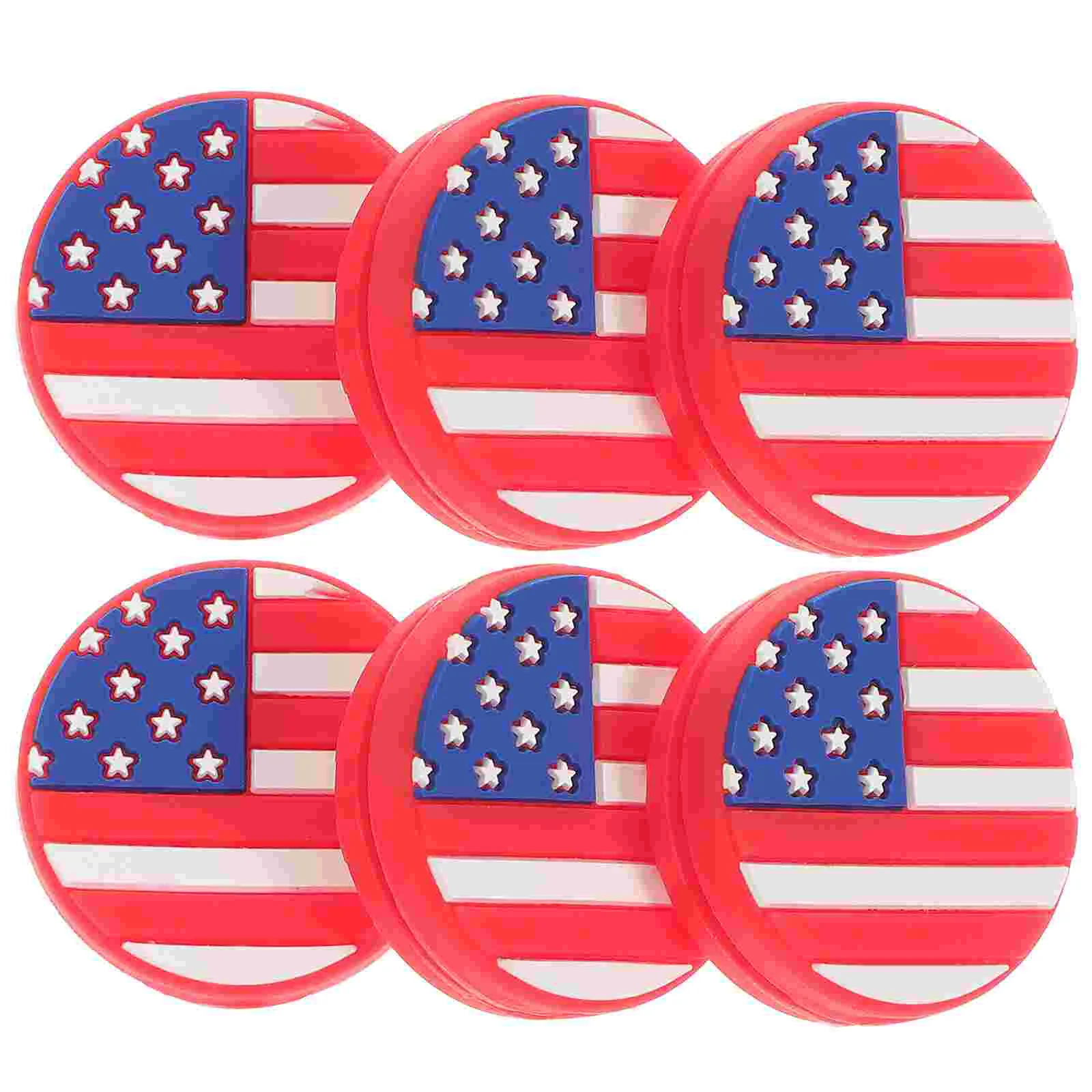 6 PCS Round Racket Absorbers Kid Tennis Vibration Dampeners Damping Child Balls