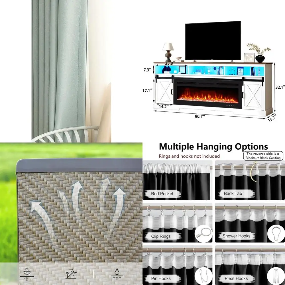 Cortinas opacas con aislamiento térmico y tejido de chenilla texturizado para bloqueo de luz y diseño de gancho plisado