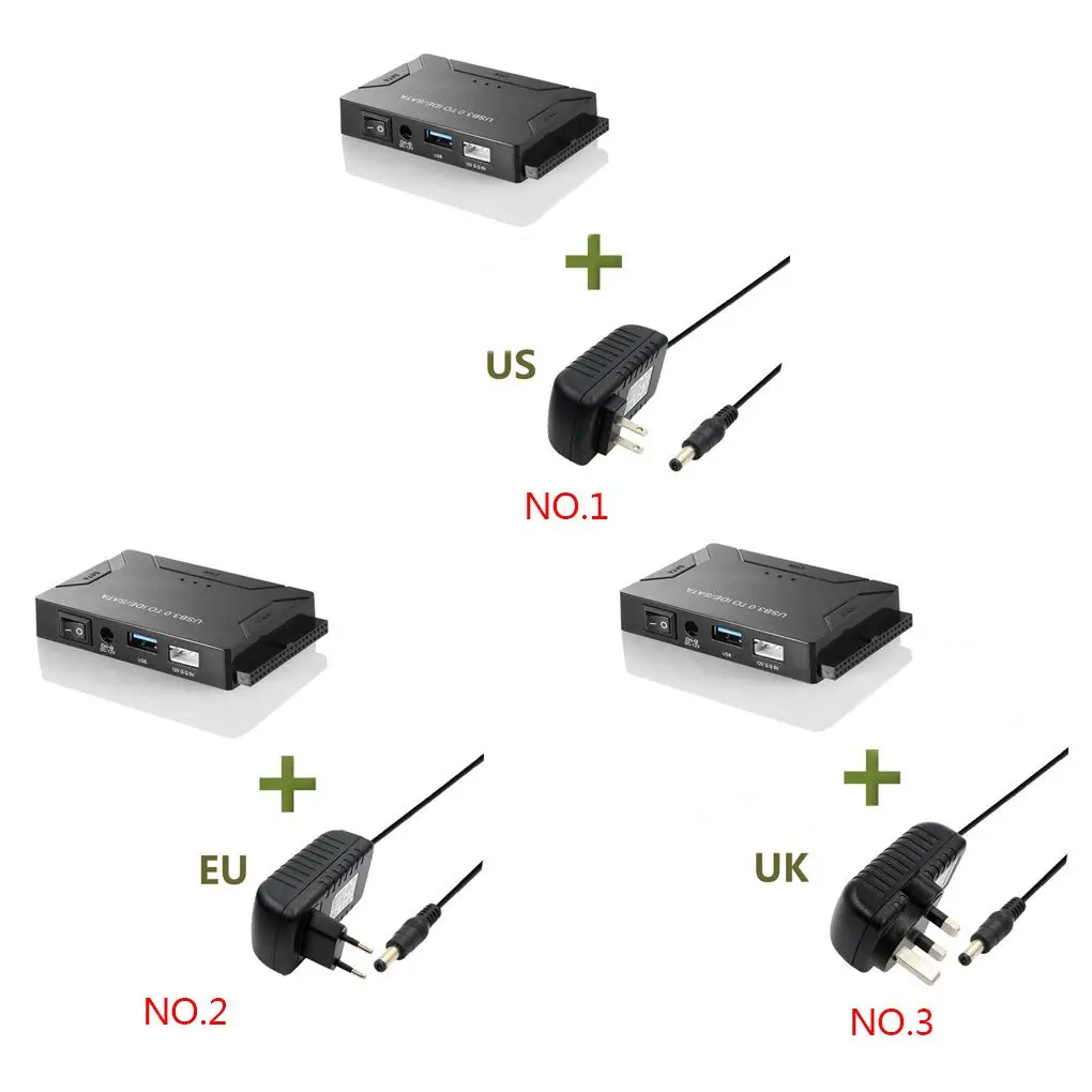 

Universal USB 3.0 to SATA/IDE Converter External Hard Drive Adapter Kit 2.5/3.5 inch Hard Drive Adapter