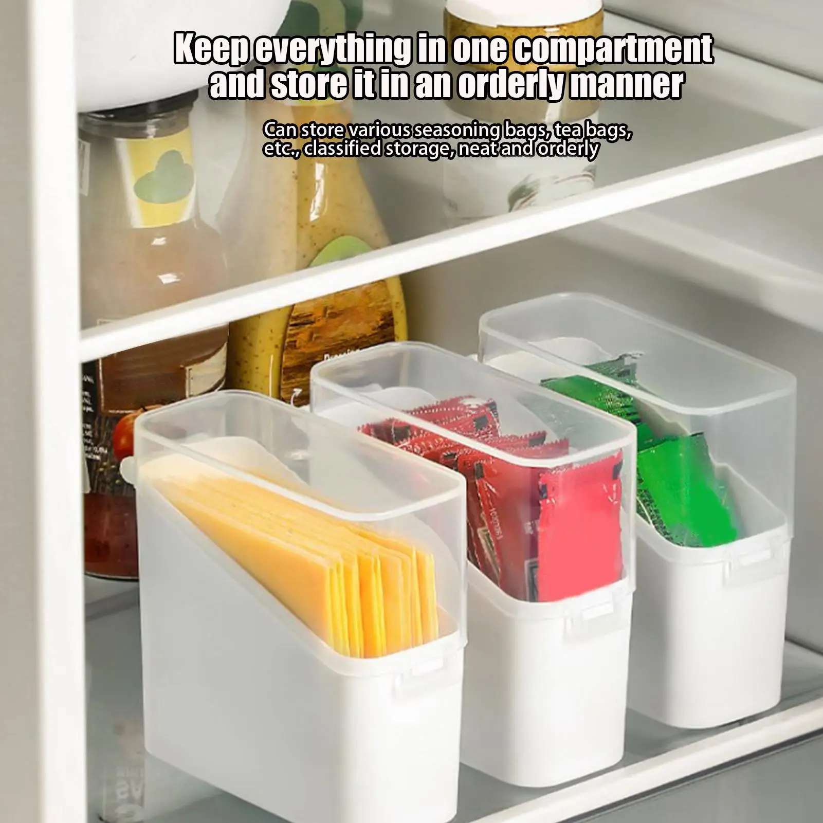 Lid Sliced Cheese Container Mini Storage Box for Swabs Dental Floss Tea Bags Bathroom Kitchen Organizer