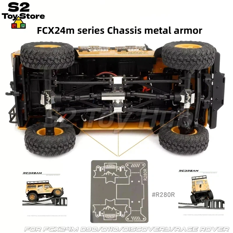 

RCDream Metal Chassis Axle Armor Skid Plate For FCX24M Camel Cup Defender Discovery Range Rover RC Crawler Car Bottom Guard