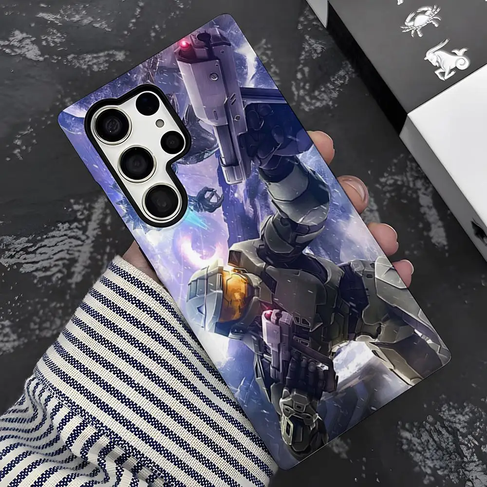 

H-HaloS Franchise Phone Case For Samsung S25 S21 S22 S23 S24 FE Ultra Plus A56 A36 A26 A16 Glossy 2 in 1 Cover