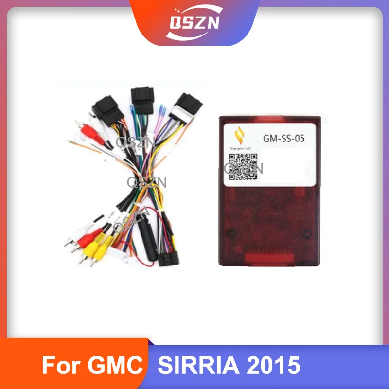 Cabus Box For GMC SIRRIA 2015 with Wirng Harness 16 PIN Android Wire Cable Adapter GM-SS-05 Car Media Stereo Audio