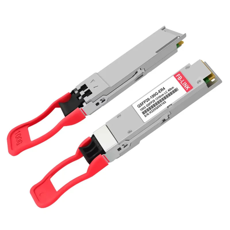 

Высокое качество 100G QSFP28 1310nm 40km ER4 100g Duplex LC оптический модуль приемопередатчика, совместимый с Cisco Mellanox Huawei Juniper