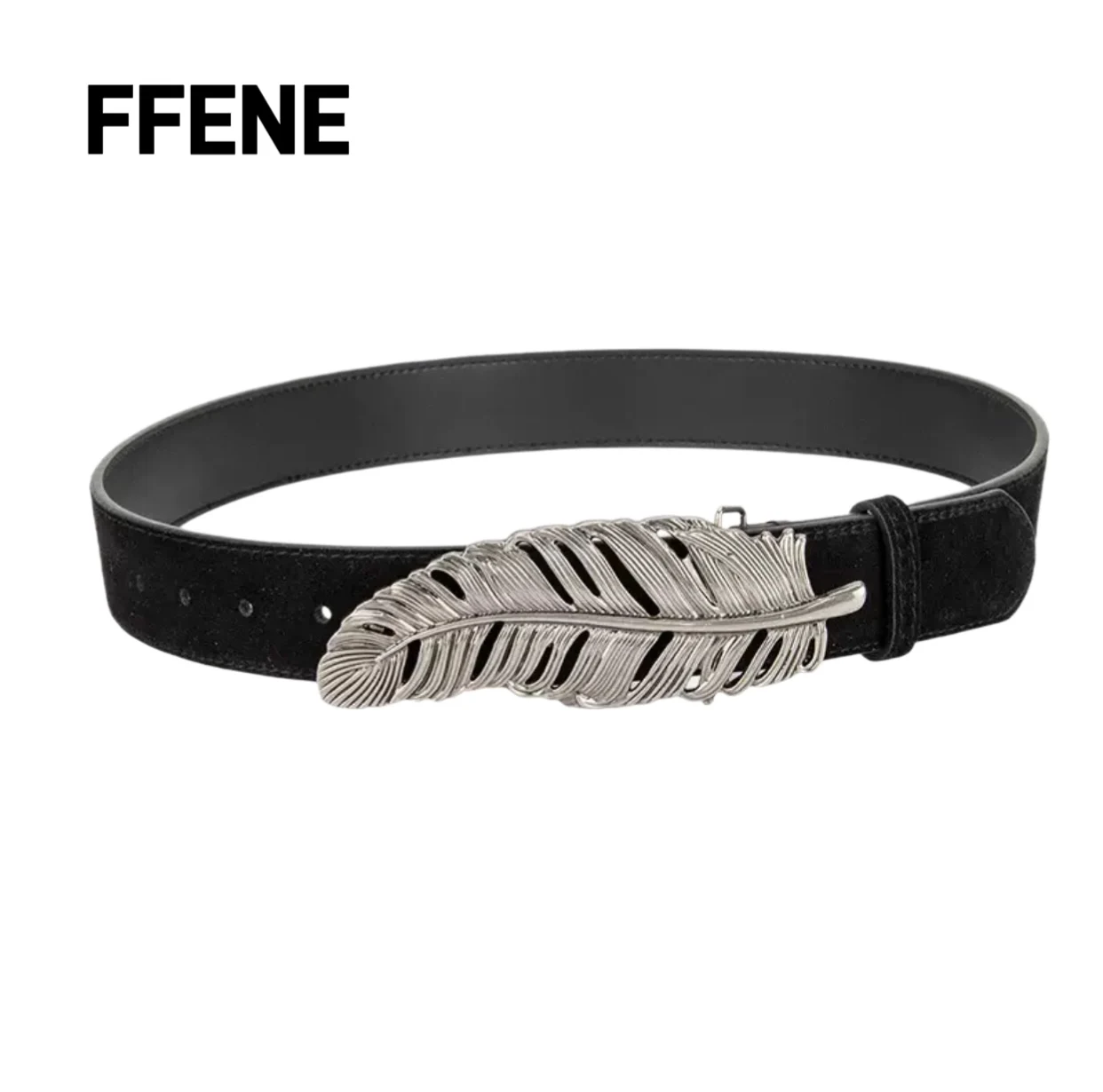 

Hot-selling new design sense genuine leather belt for women, matte suede, retro, match jeans, with European and American belt