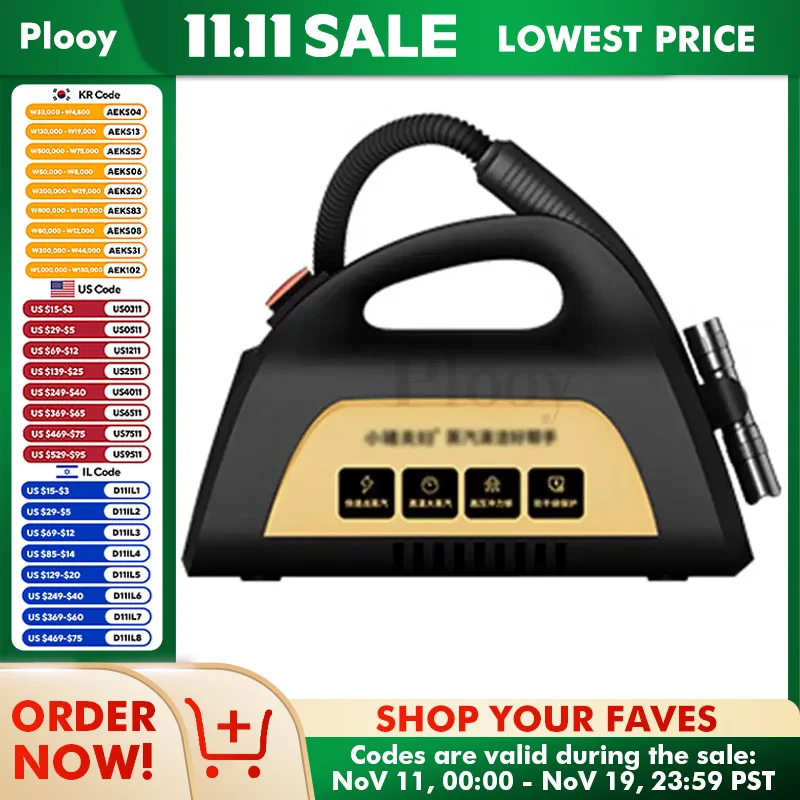 High temperature 100° Steam Dishwasher Steam Efficient Deep Cleaning 3000W Powerful Steam Cleaner for Air Condition Kitchen Car