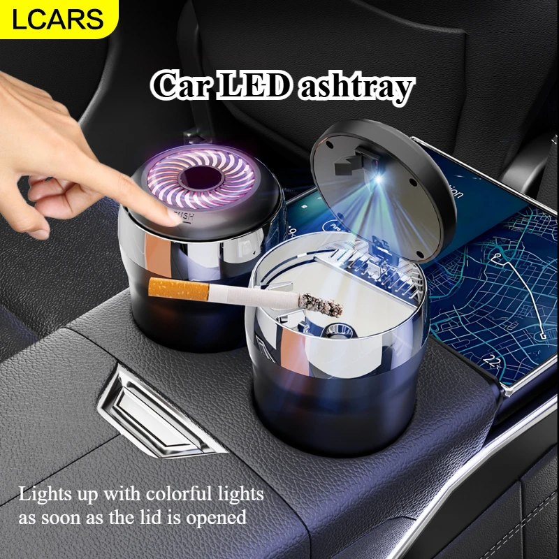 

Lcars-Car Led Ashtray, New Car Interior Products, Auto Accessories, Car Ashtray with Atmosphere Light