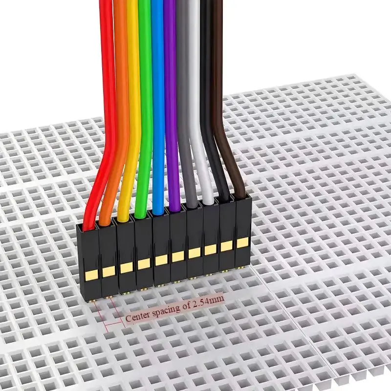 Hochwertiges 10-poliges Set aus reinem Kupfer mit DuPont-Kabeln, elektronischen Verbindungskabeln, Jumper-Kabeln 20cm/30cm/50cm. – Detail 4