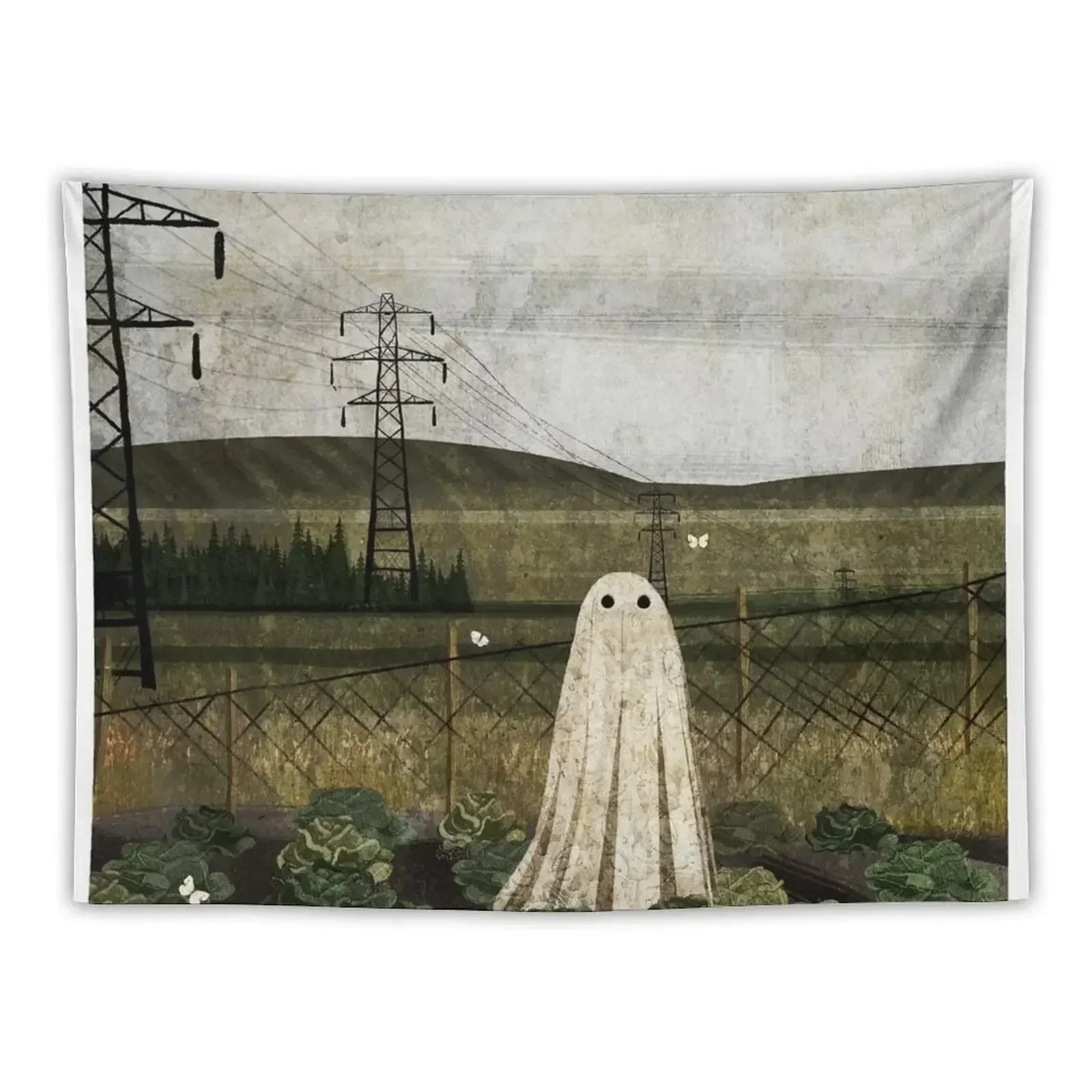 There's A Ghost in the Cabbage Patch Again... Tapestry Home Decorations Decor For Room Wall Coverings Tapestry