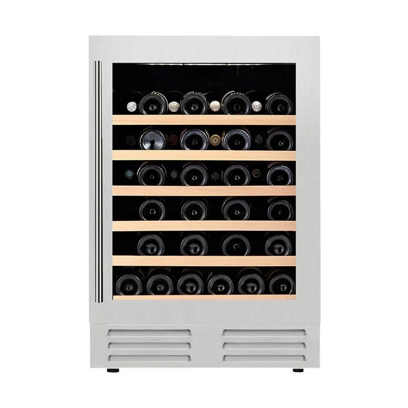 

145L/52 bottle constant temperature wine cabinet, household embedded single temperature zone compressor, grape wine cabinet