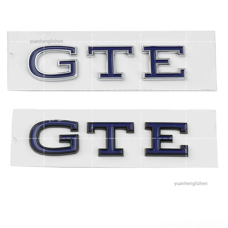 1PC 3D ABS GTE Car Letter Logo Sticker Tail Bumper Badge Auto Rear Trunk Emblem Accessories For VW Golf 7 7.5 refit