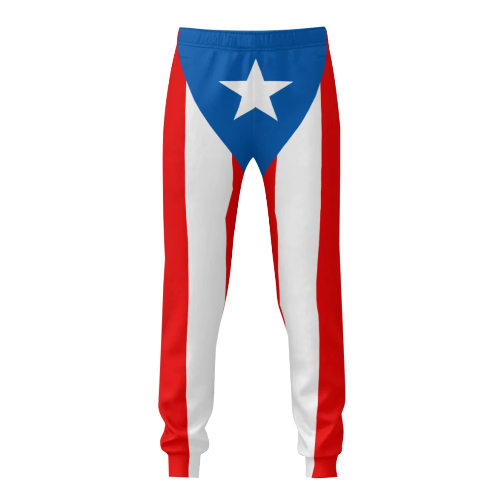 2025 Puerto Rico Flag Mens Sweatpants with Pockets Joggers for Men Sports Casual Sweat Pants With Drawstring