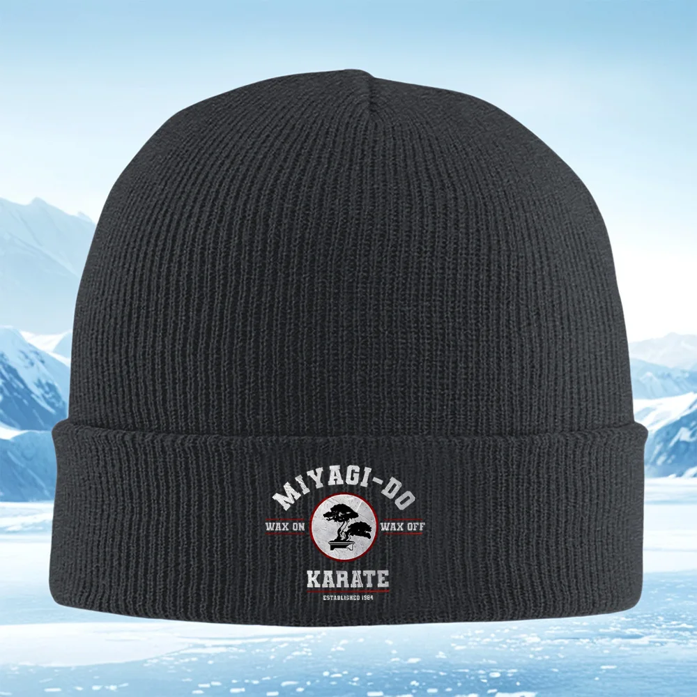 Miyagi-Do Bonsai tree Karate established Men Women Unisex Knitted Hat Beanie Pullover Cap Winter Thermal Warm Christmas Outdoor