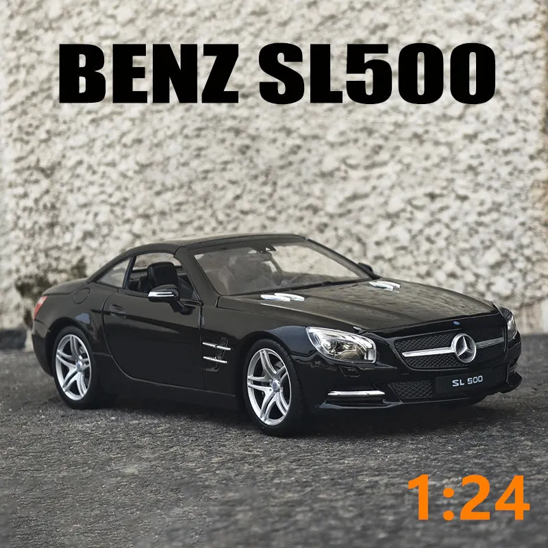 

WELLY 1:24 Mercedes-Benz SL500 2012 Alloy Car Diecasts & Toy Vehicles Car Model Miniature Scale Model Car Toy For Children Gift