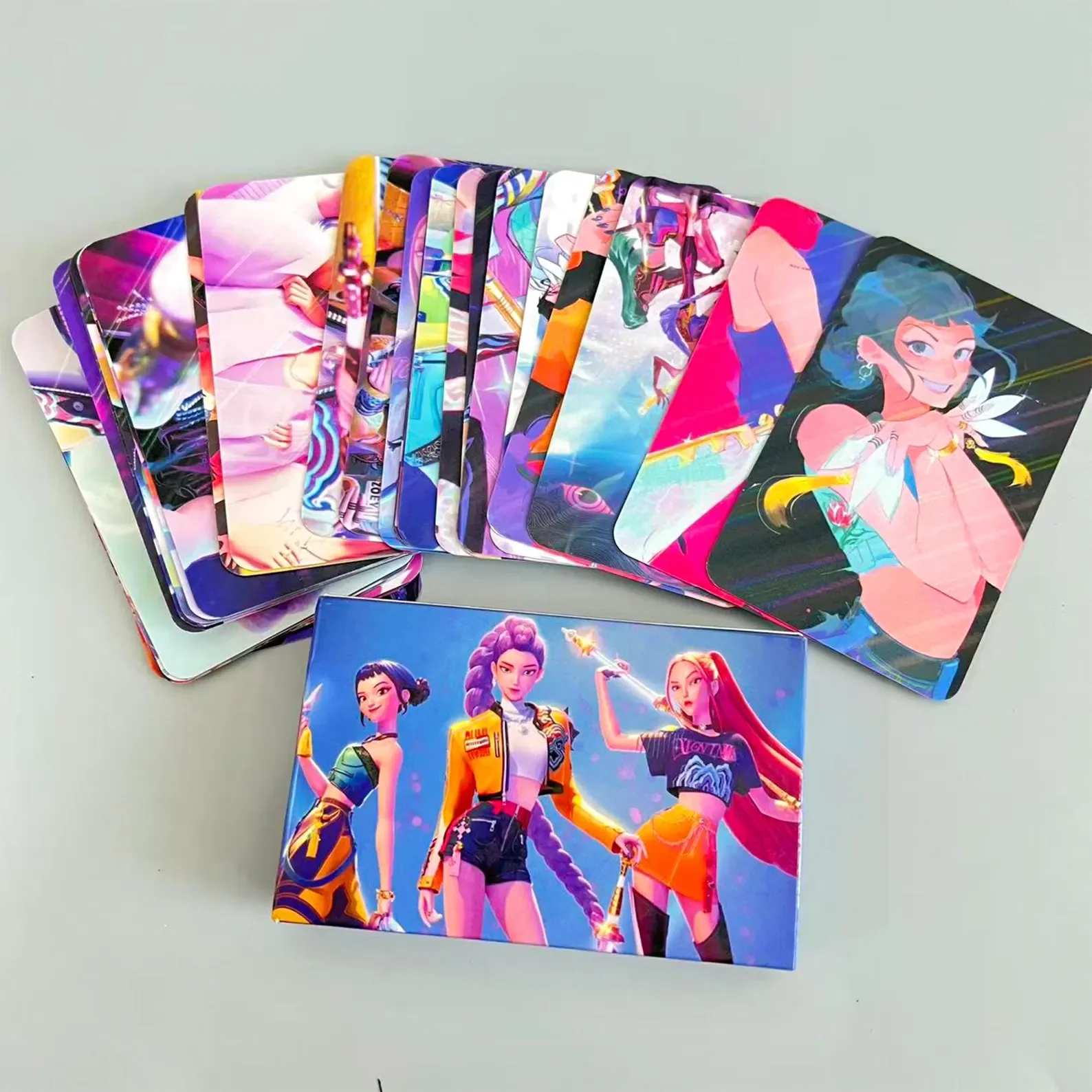 مجموعة بطاقات صور K-POP Demon Hunter هدايا تذكارية للمروحة-Rumi وZoey وMina بطاقات فنية، أولاد ساجا، هدية حفلة هنتر لعشاقهم، Kpop