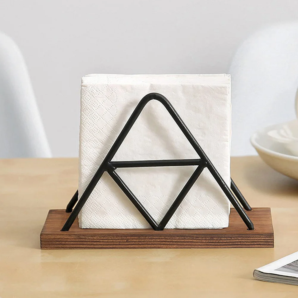 

Rustic Iron Napkin Holder Table Stand Large Capacity Napkin Organizer for Dining Room Kitchen Farmhouse Dining Room Table Decor