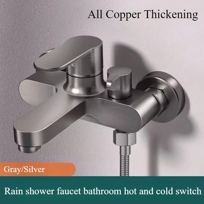 Bathroom Shower Faucet Mixing Valve Shower Shower Set Bathtub Mixing Switch Triple Hot and Cold Faucet Shower Faucet