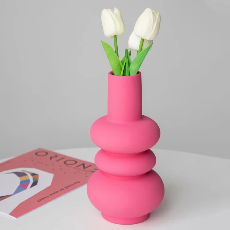 

Эстетическая керамическая ваза, декоративные вазы, элегантная бутылка с цветами, аксессуары для интерьера стола, роскошные украшения для комнаты, украшение для дома