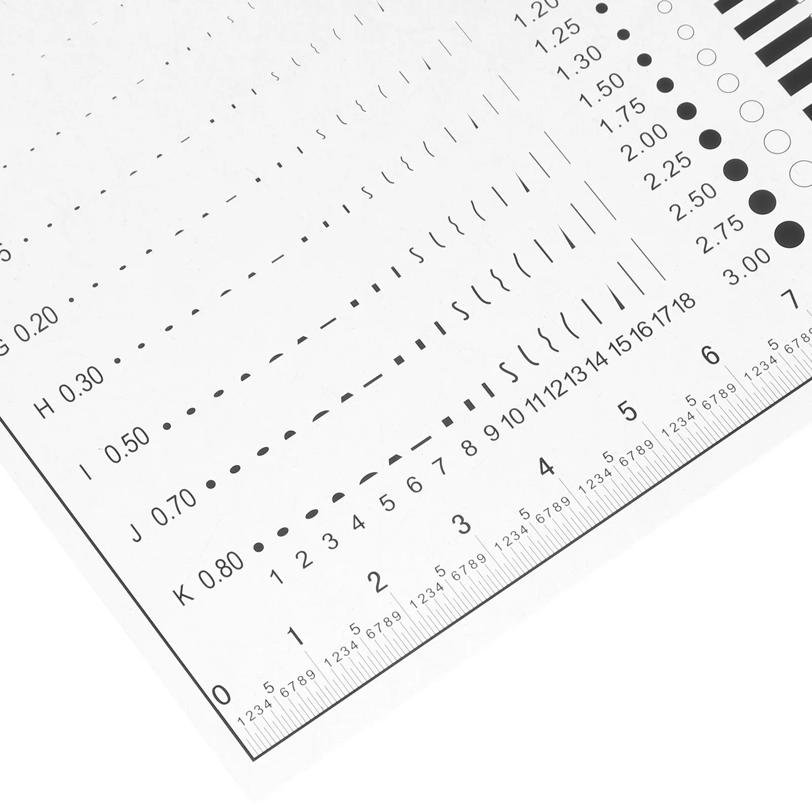 

High Precision Level Ruler Transparent Crack Width Gauge Tool For Dimensional Inspection Engineering Drafting Aid