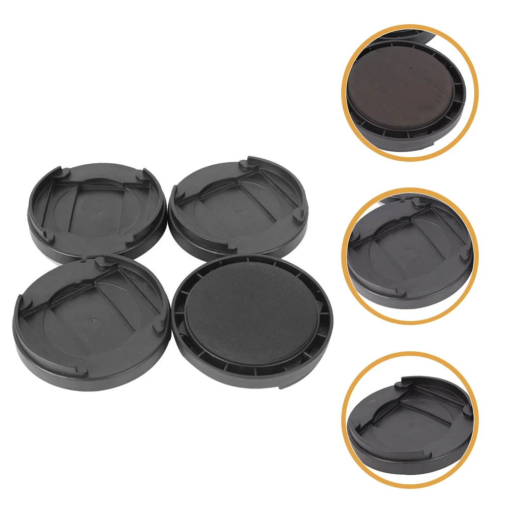 

4pcs Anti-slip Fixed Wheel Mat Furniture Feet Caps Chair Leg Protectors Floor Pads for Chairs Tables Benches Durable Plastic