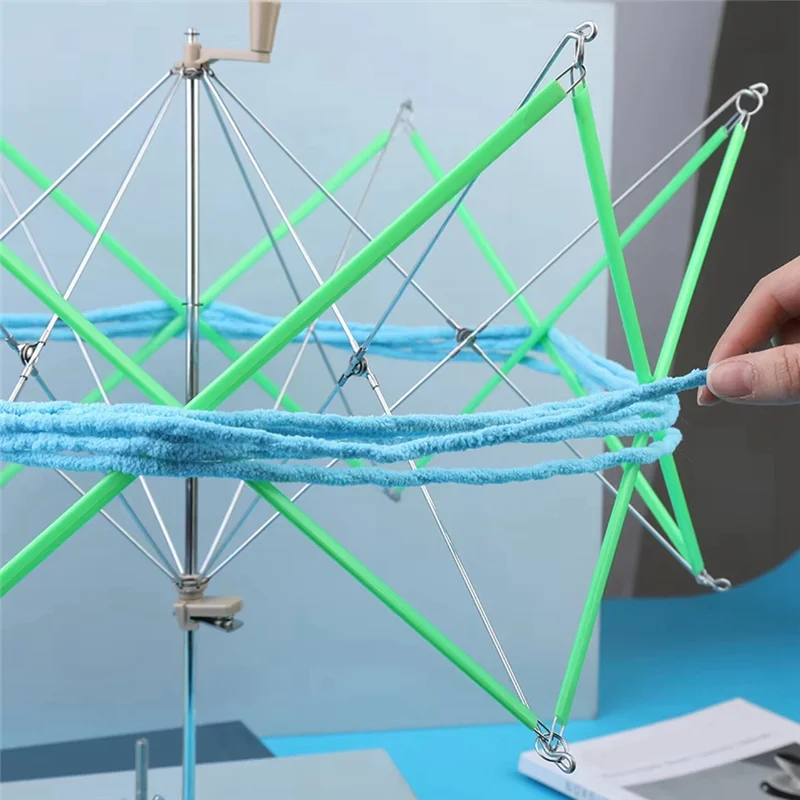 【Hot Selling】Winding Tool Umbrella Stand Weaving Tool Winding Machine Manual Winder Yarn Winding Rack Winder Hand-Knitting Craft