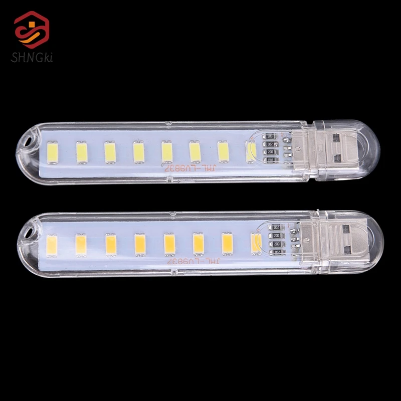 1pc Mini LED tragbare 5v 8 LED USB-Beleuchtung für Computer mobile Power Lampe Nachtlicht