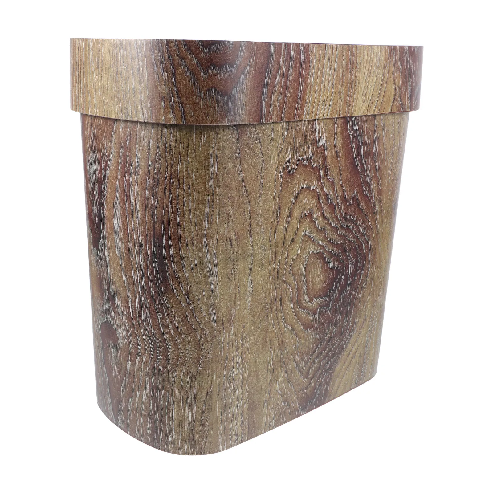 

Узкое овальное мусорное ведро с мраморным узором, пластиковая корзина для отходов с открытым верхом, для ванной и кухни, с креативным кольцом-фиксатором