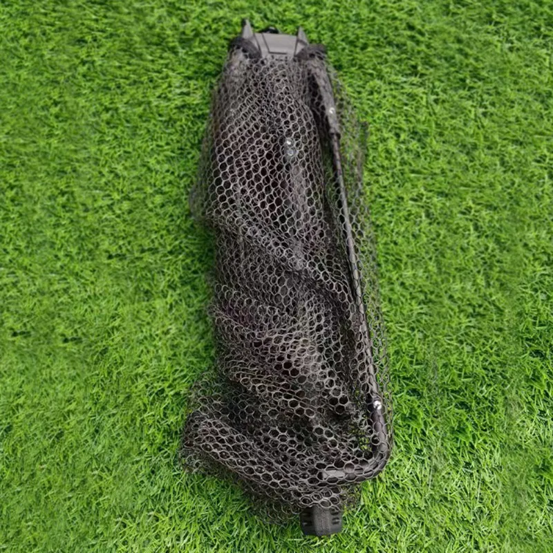 

Рыболовная сеть из алюминиевого сплава A89E-Fine Mesh — складная, черная многосекционная удочка для рыбалки
