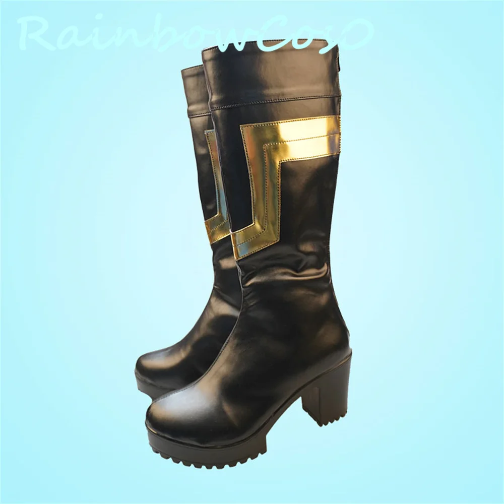 Genshin Impact-zapatos de Cosplay de Faruzan, botas, juego de Anime, Halloween, Navidad, RainbowCos0, W2907