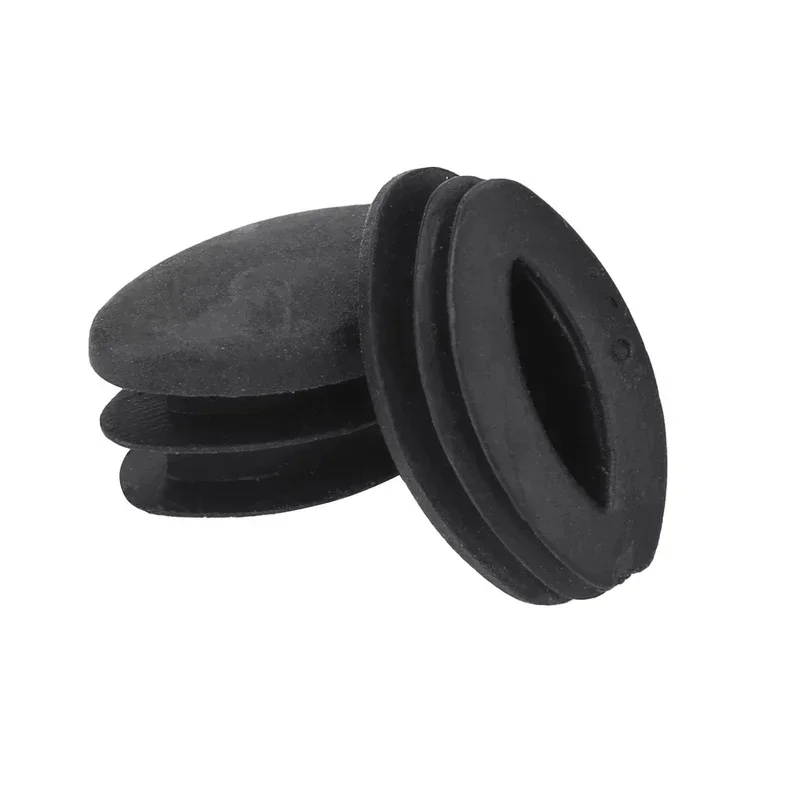 16Pcs Black Oval Table Foot Pipe Cover Table Chair Leg Tips Caps Furniture Feet Pads Anti Slip and Silent Protect Pipe Hole Plug