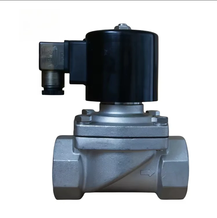 Z101-B Stainless Steel 24V AC220-240V 2/2 Way Normally Closed NC Solenoid Valve for Air/Water/Light Oil/Base 0~10bar
