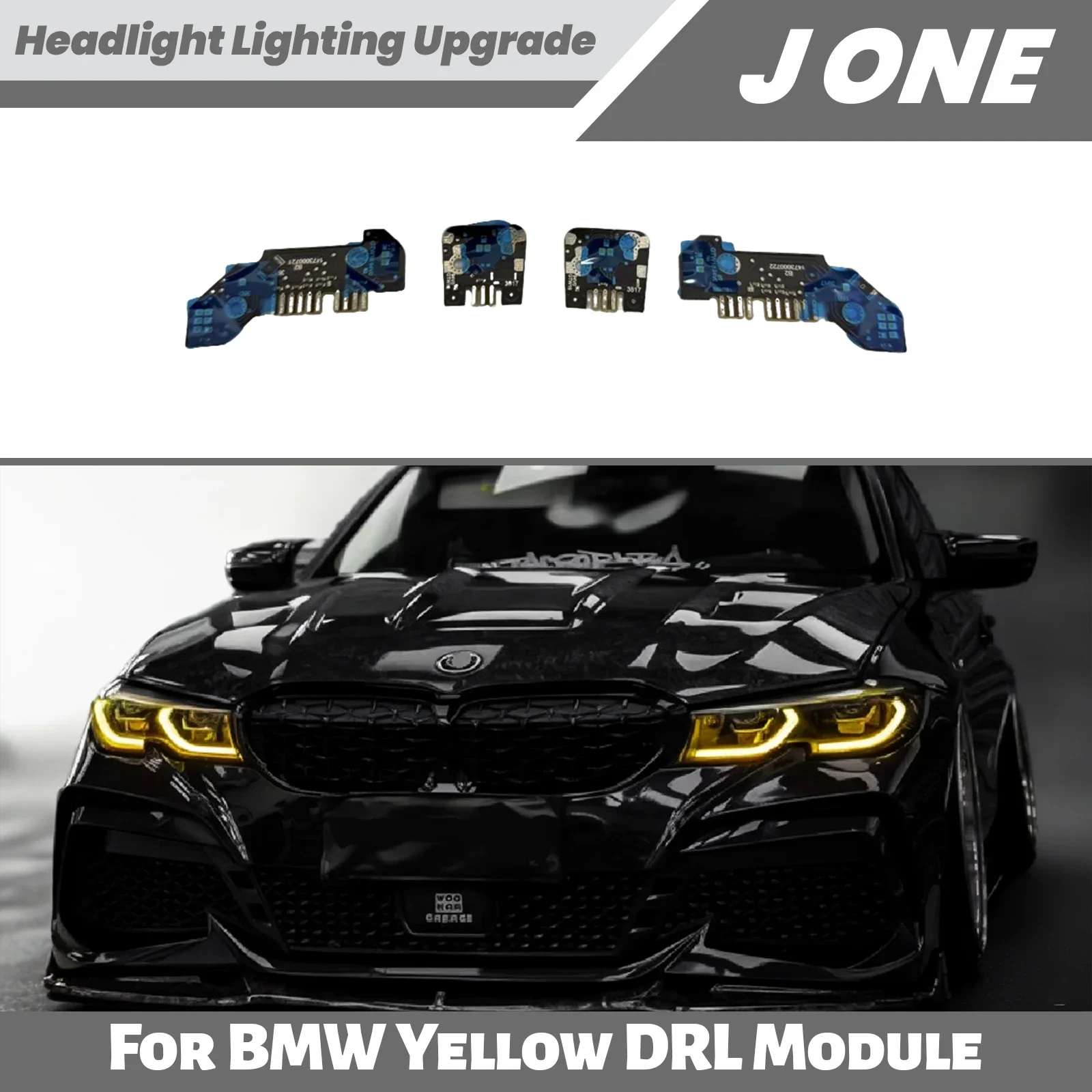 

DRL LED Light Chip for BMW 3 Series Highline G20 G21,Yellow Source Module Fits 2019-2022 LED Headlight Upgrade 320 325 330