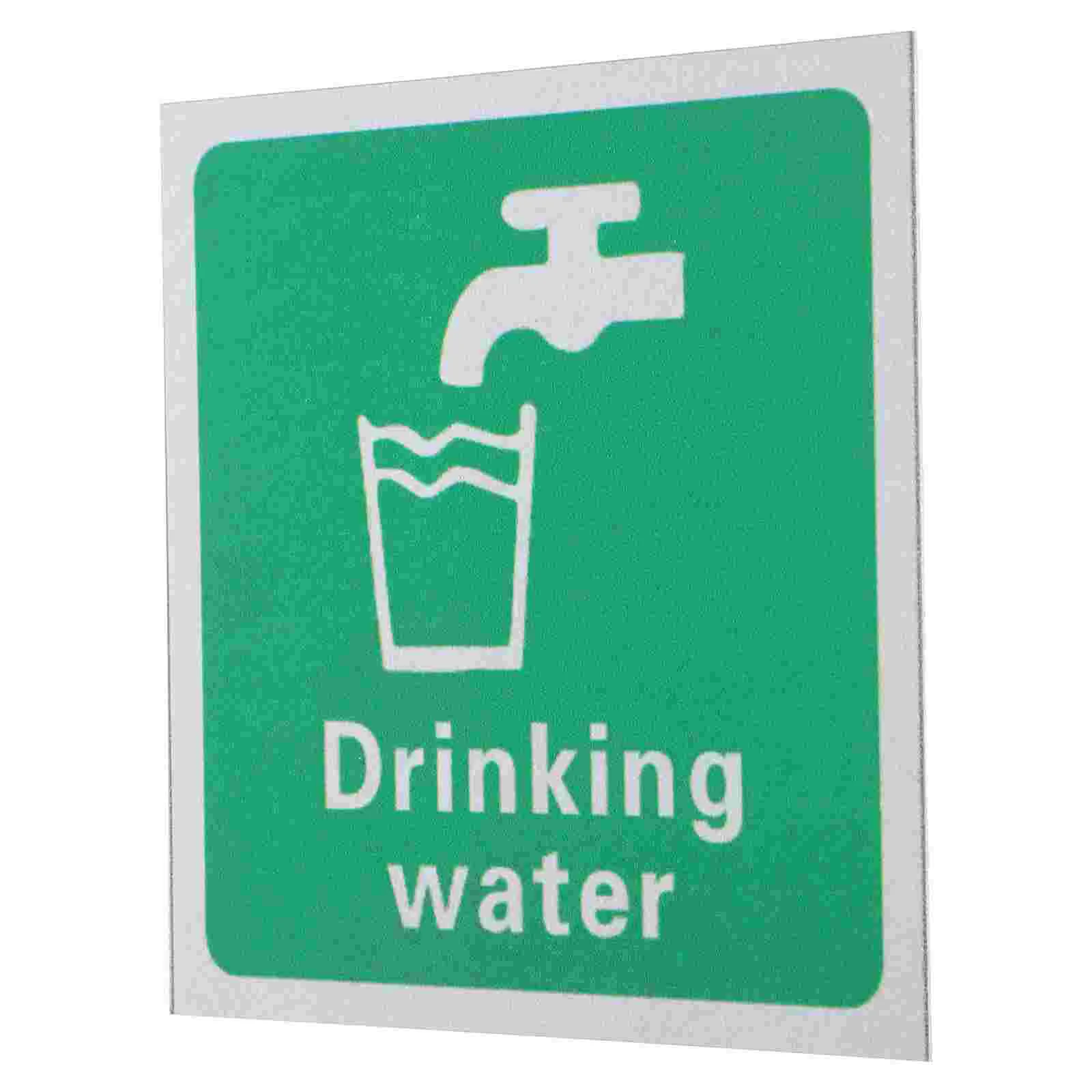 Drinking Water Sign Drinking Water Tap Sink Sign Adhesive Drinking Water Sign