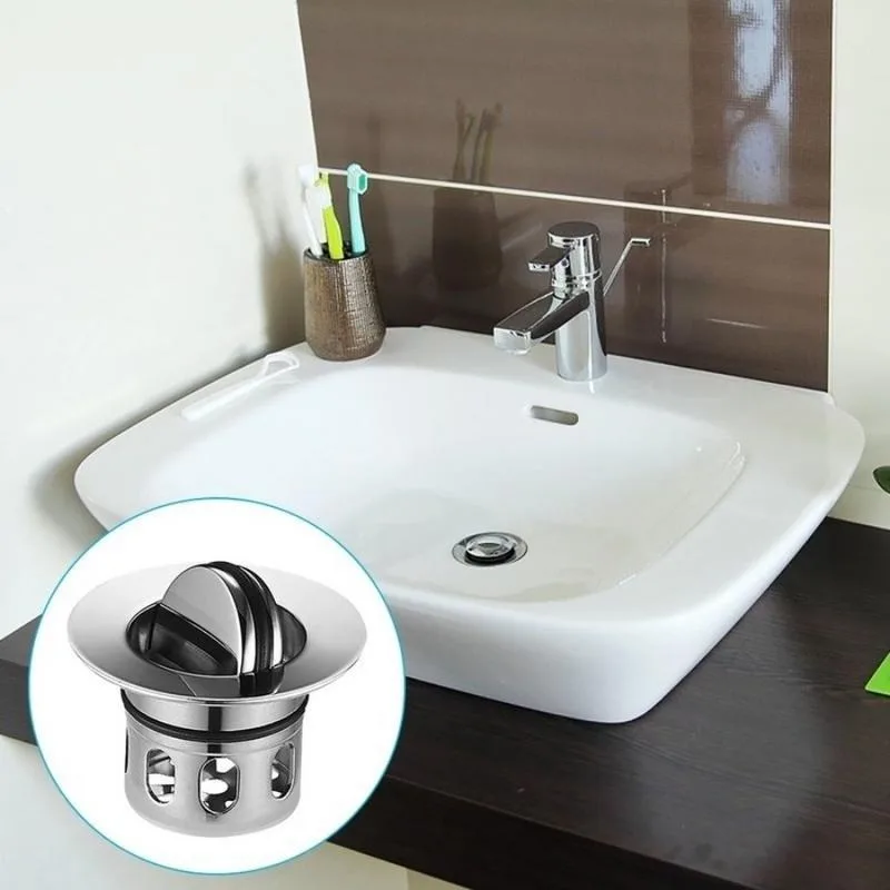 1Pc Universal Pop Up Sink Drain Stopper Hair Catcher Filter Easy Install Clean Strainer Fits Most Sinks