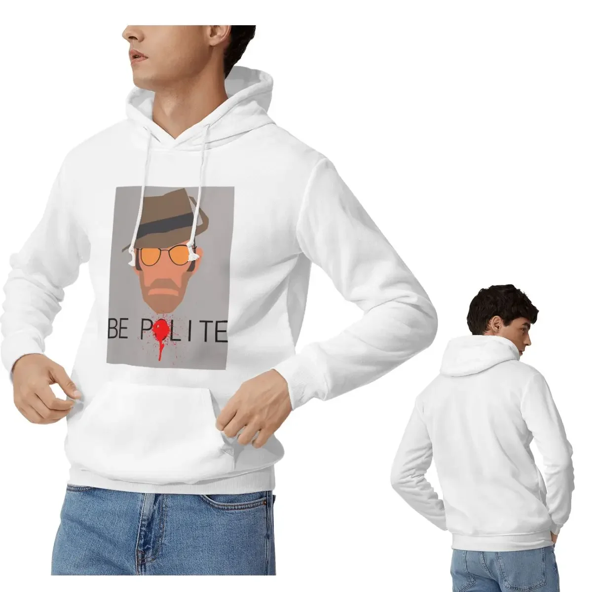 

Team Fortress 2-Снайперские толстовки для мужчин и женщин, повседневные пуловеры, толстовки в стиле хип-хоп с длинными рукавами и капюшоном, осень-зима