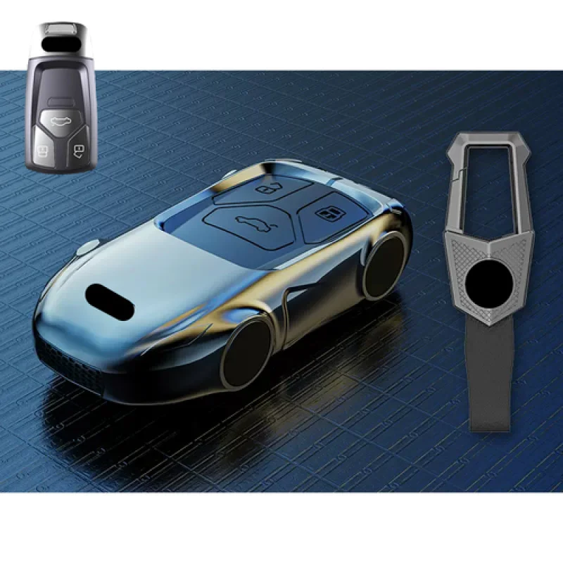 A + سبائك الزنك سيليكون حافظة مفاتيح السيارة لأودي RS A4 A5 S4 S5 B9 Q7 M4 Q5 TTS #3