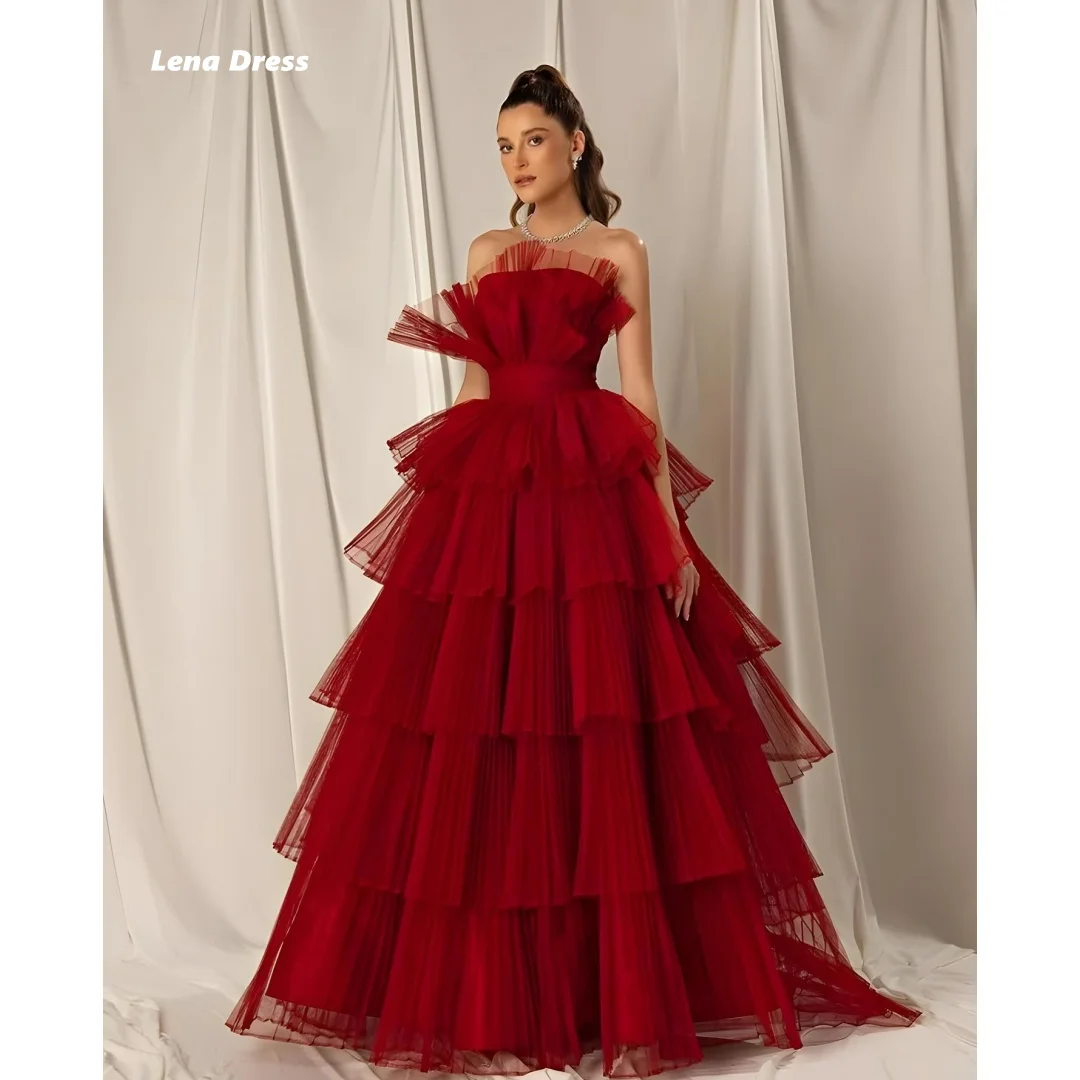 

Lena Wedding Party Dress Woman 2025 Многослойные элегантные вечерние платья для женщин Роскошные вечерние платья 2025 Custom Made Line A
