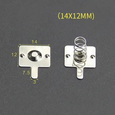 YYT 10PCS AA battery sheet 12*13.7/14/25/28/29MM spring contact sheet box positive negative poles 0.4mm iron nickel plated