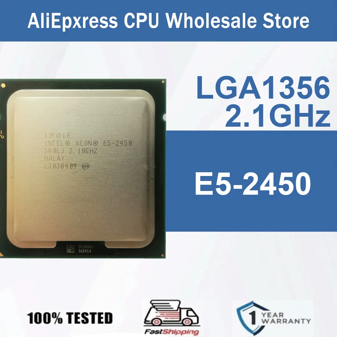 Processador Intel Xeon E5-2450 8 Núcleos 16 Threads 2.1GHz 95W 20MB Cache 32nm LGA 1356 SR0LJ DDR3-800/1066/1333/1600 MHz Sandy Bridge-EN