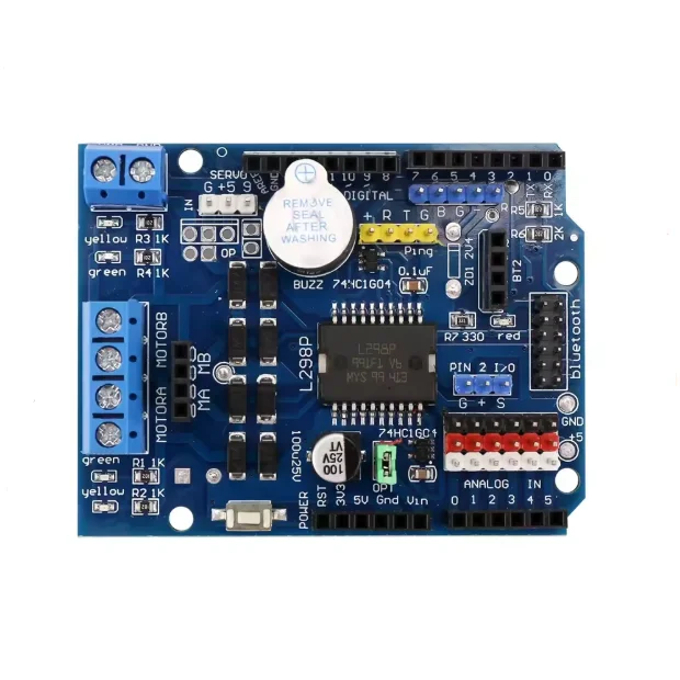 L298P Motor Shield Stepper DC Motor Drive Expansion Board Module