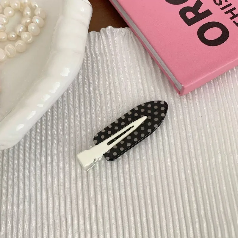 1/20 Stück Einfache Schwarz-Weiße Punkt-Haarspangen Minimalistische Make-up-Haarklammern Dekorative Entenschnabel-Haarspangen für Frauen Vielseitige Haaraccessoires – Detail 10