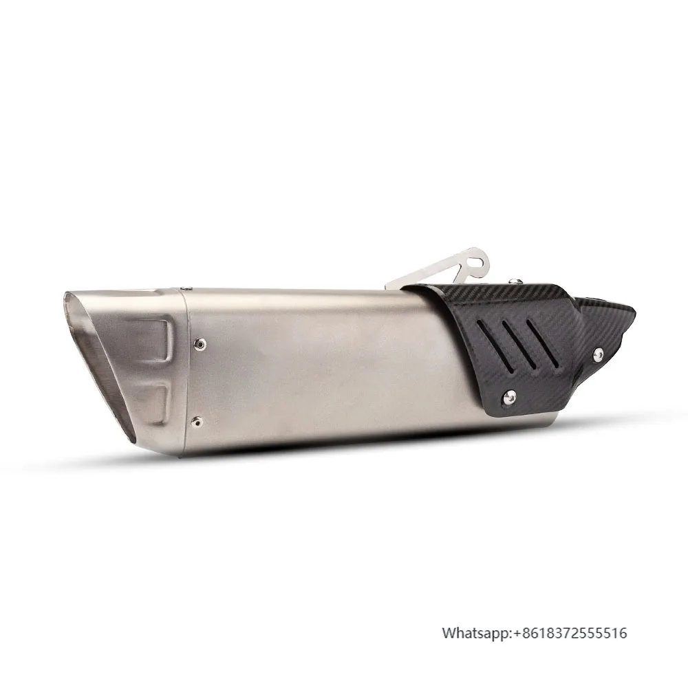 

51mm Universal Accessories Motorcycle Exhaust Modified Muffler With Carbon Fiber Cover for NINJA400 R3 Z125 Msx125 Mt07