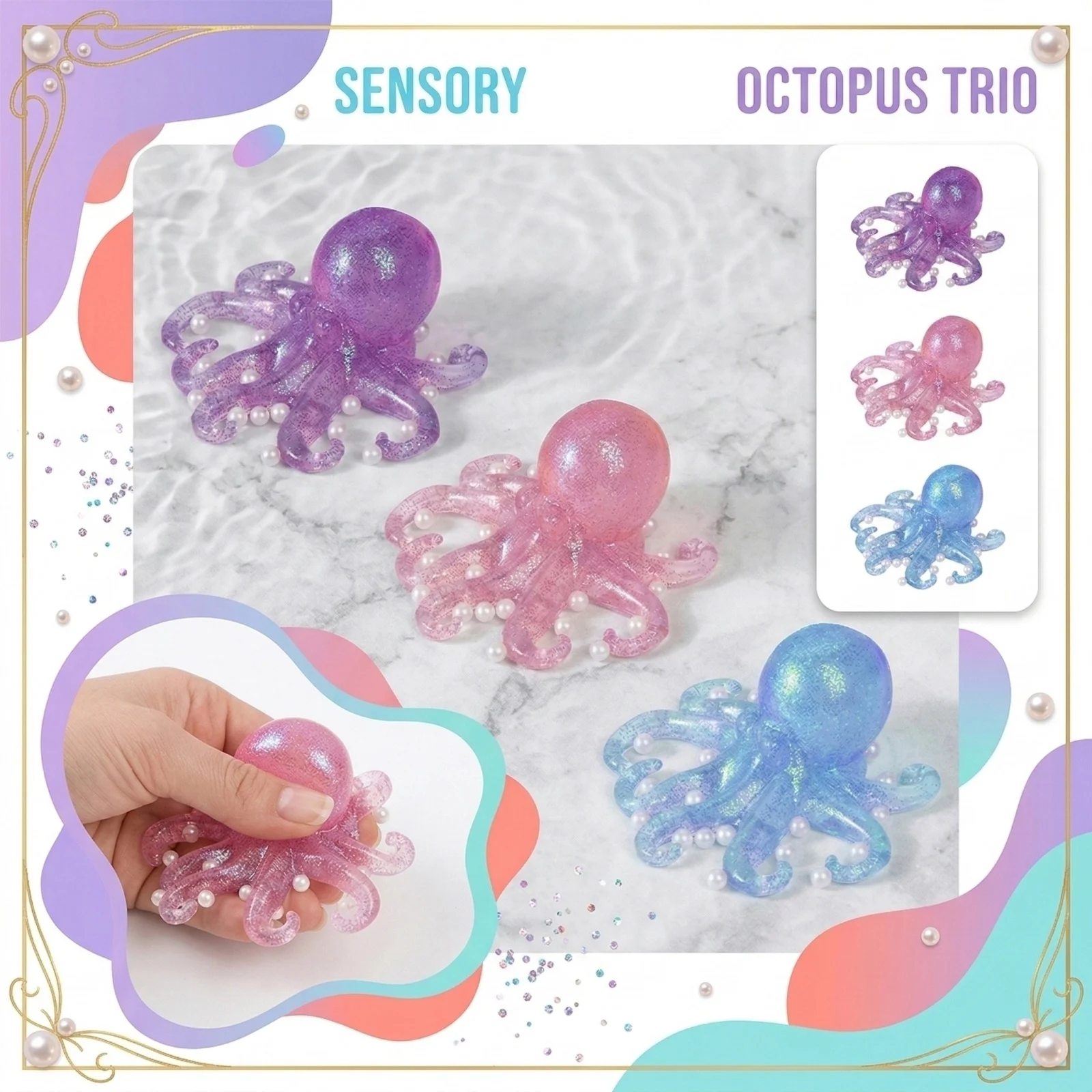 Stress Relief Aquishy Miniatures Fidget Spinners Squishs Fidget Gift Anxiety and Stress Relief Supplements